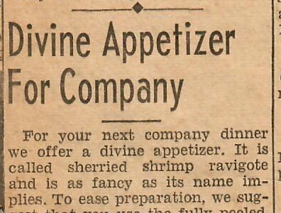 Sherried Shrimp Ravigote