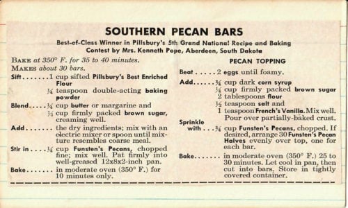 Southern Pecan Bars