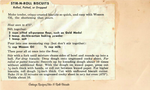 Stir-N-Roll Biscuits