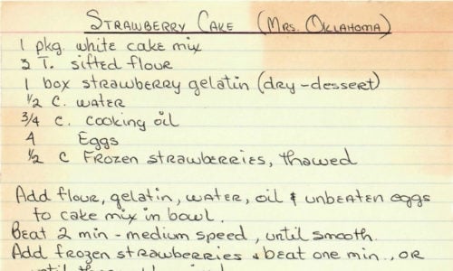 Mrs. Oklahoma Strawberry Cake