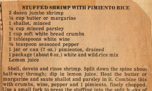 Stuffed Shrimp With Pimiento Rice