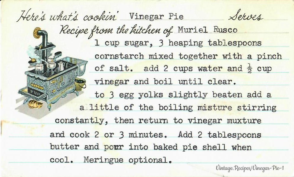 Vinegar Pie - 1