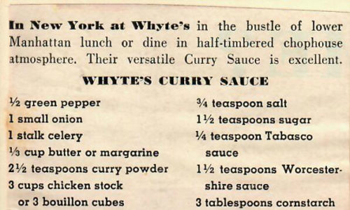 Whyte's Curry Sauce