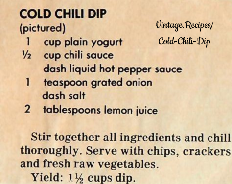 Cold Chili Dip