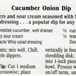 Cucumber Onion Dip