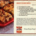 Clipped vintage recipe for Magic Cookie Bars