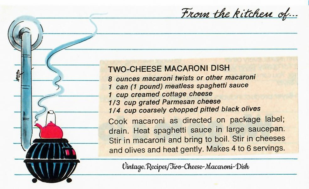 Two Cheese Macaroni Dish